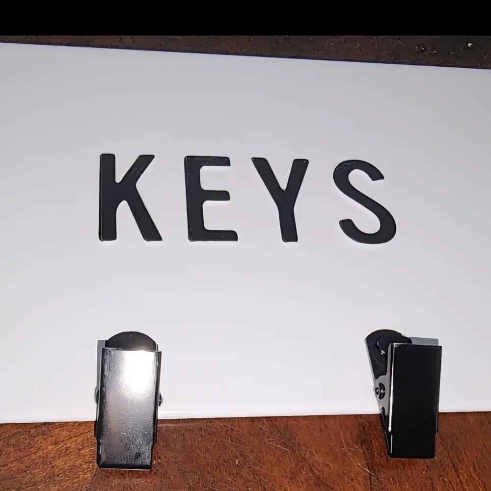 White and Black 'KEYS' Wall Decor